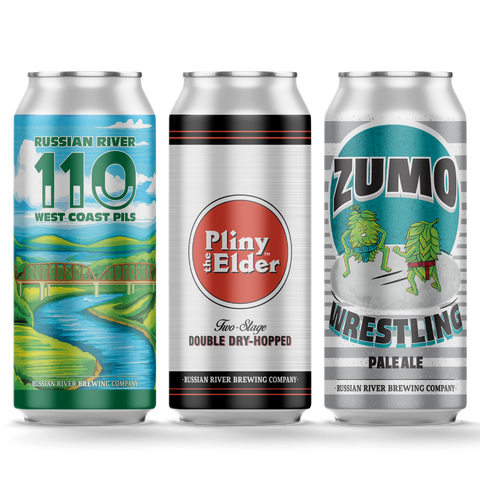 CANS DDH Pliny the Elder/Zumo Wrestling/Russian River 110 12pk Case *SHIPPING IN CA ONLY*
