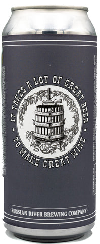 Russian River CANS It Takes a Lot of Great Beer to Make Great Wine 16 pk Case *SHIPP - Russian River Brewing Company