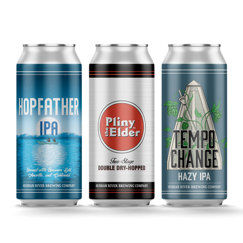 CANS DDH Pliny the Elder/Tempo Change/Hopfather IPA 12pk Case *SHIPPING IN CA ONLY*