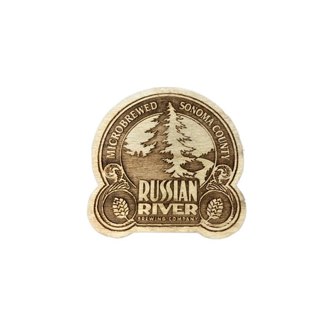 Russian River Brewing Wood Magnet
