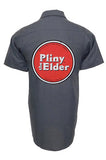 Pliny the Elder Work Shirt (Distressed Logo) - Charcoal